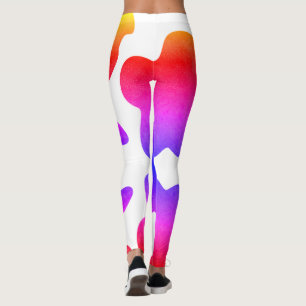Multifärgadens regnbågsutformning på stil leggings