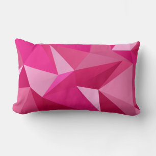 Multifärgadens Rosa Geometriska former Lumbalfylln Lumbarkudde