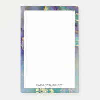 Multifärgader & Guld Marcular Abstrakt Liquid Art