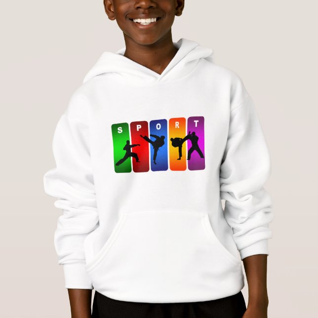 MultifärgadKarateEmblem T-shirt (Framsida)