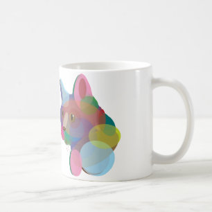 Multifärgadkattmugg Kaffemugg