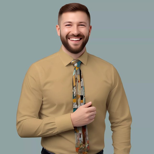 Multifärgat geometriskt Mönster-däck Slips (Skapare uppladdad)