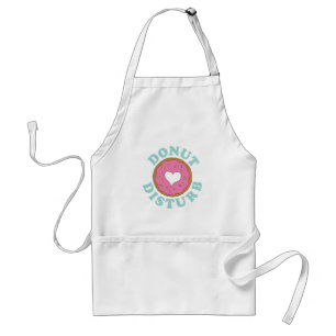 Multifärgat, Hand plockade Donut Disturb Donut Pu Förkläde