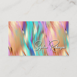 Multifärgat holografiskt Affärskort Rabattkort