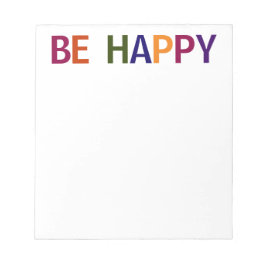 Multifärgat Lycklig 5,5 x 6 Anteckningsblock