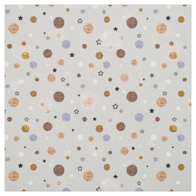Multifärgat polka dots på grått. tyg (Provkarta)