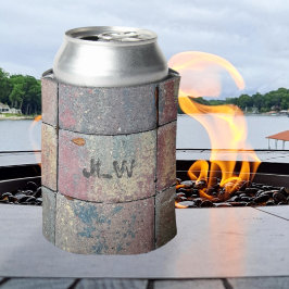 Multifärgat streck med Initialer