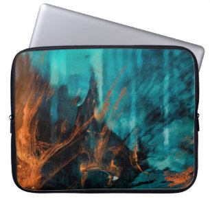 MULTIFLORED PAINING LAPTOP FODRAL