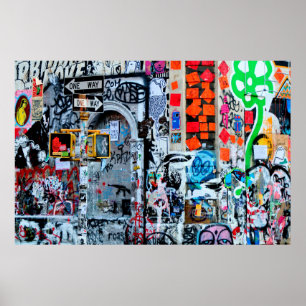 MULTIFLORED WALL-PAINERING POSTER