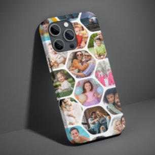 Multifoto Collage Enkel Modern Hexagon Mönster