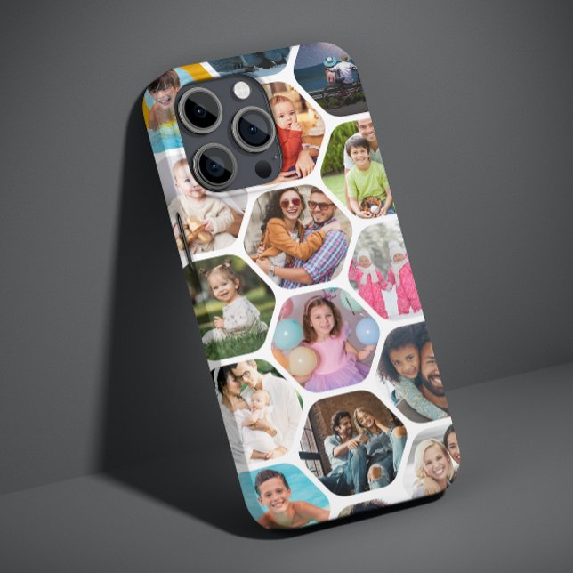 Multifoto Collage Enkel Modern Hexagon Mönster (Skapare uppladdad)