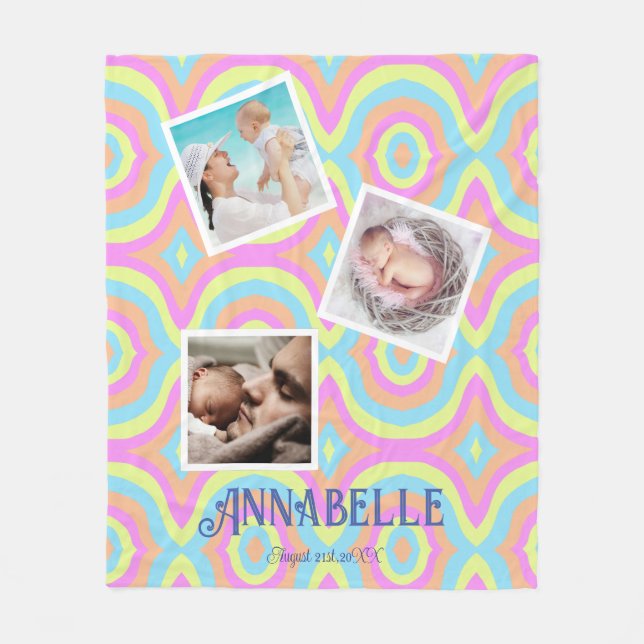 Multifoto-disco Fleecefilt (Framsidan)