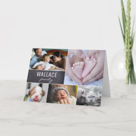Multifoto familjefoto collage Missar dig Kort
