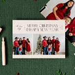 Multifoto för minimalism för elegant julkort<br><div class="desc">Helgdag har elegant och modern typografi med en unik fotolayout.</div>