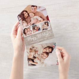 Multifoto för Rustik Linen & Glad helg-skript