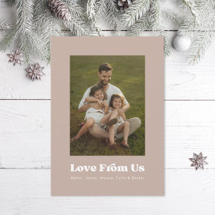 Multifoto Kärlek från USA-familjfoto Julkort