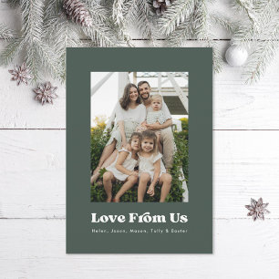 Multifoto Kärlek från USA-familjfoto Julkort
