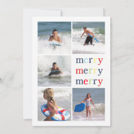 Multifoto-kort med Dubblan Ljus vid sida Julkort