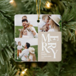 multifotomodern färgbeige beige typografi julgransprydnad keramik<br><div class="desc">Färgstark grafisk beige typografi av vintage är ett färgämne som består av flera helgdag för ornament design. En del av en fet roligt helgdag-samling.</div>