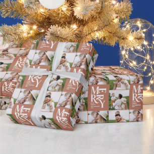 multifotomodern färglös terracotta-typografi presentpapper