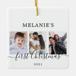 Multifoton första julen Baby Ceramic Ornamic Julgransprydnad Keramik