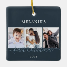 Multifoton första julen Baby Ceramic Ornamic Julgransprydnad Keramik