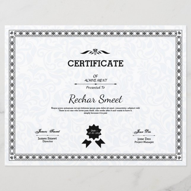 Multifunktionscertifikat (Framsida)