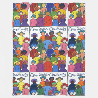 Multikulturell, interrashisk, mångkulturell och må fleecefilt