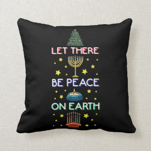 Multikulturell jul Hanukkah Diwali Kwanzaa Kudde