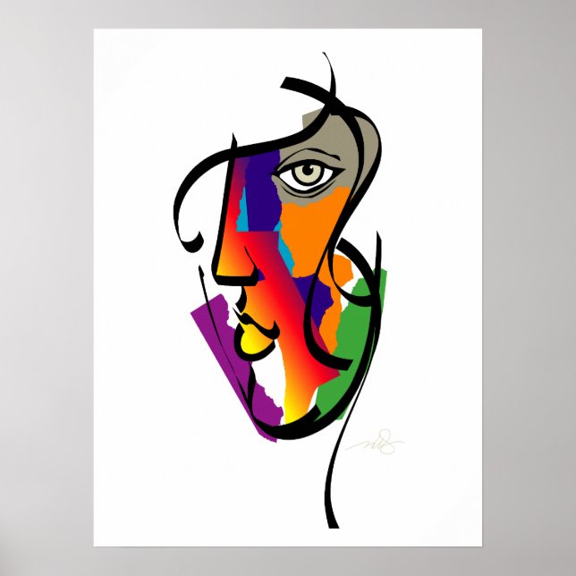 Multikulturell kvinna poster (Framsidan)