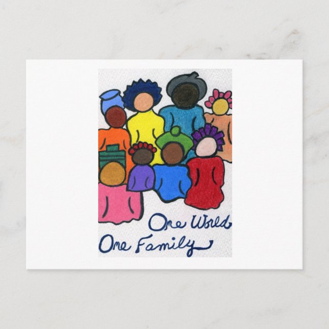 Multikulturella gåvor vykort (Framsida)