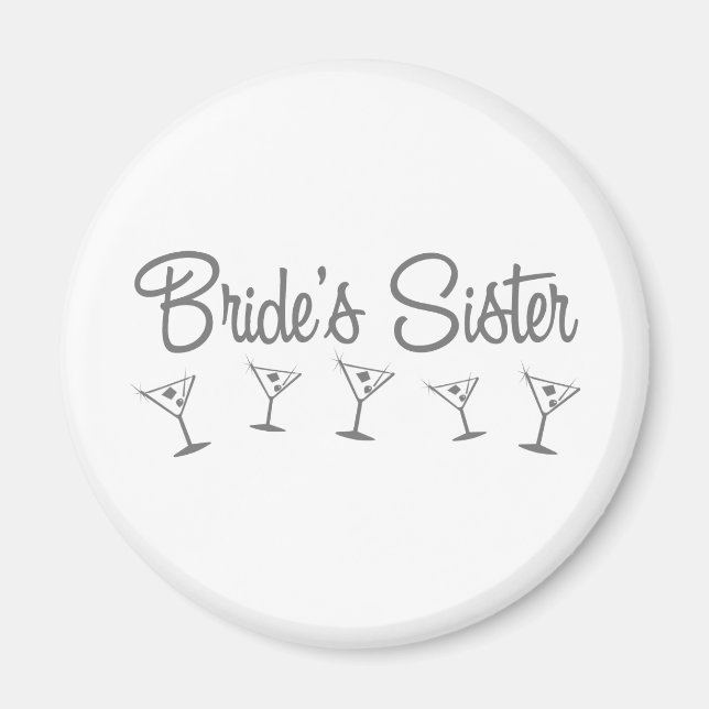 MultiMartini-BridesSister-grått Magnet (Framsidan)