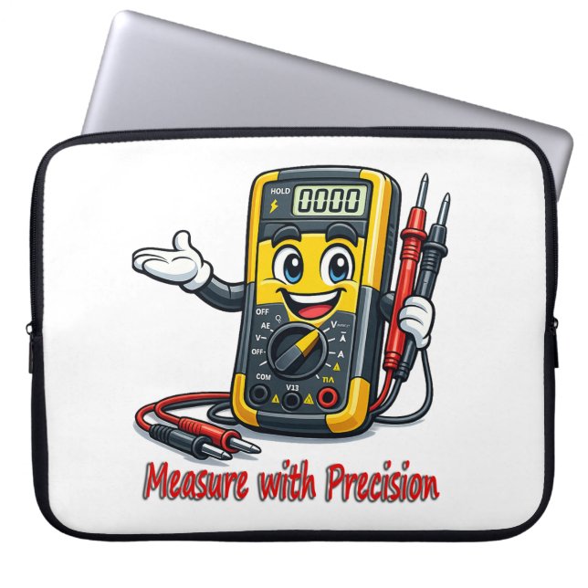 Multimeter Cartoon Mät Med Precision Bärbar Dator  Laptop Fodral (Framsidan)