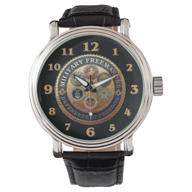 MULTIMILITÄRFRIA MASONER ARMBANDSUR (Framsida)
