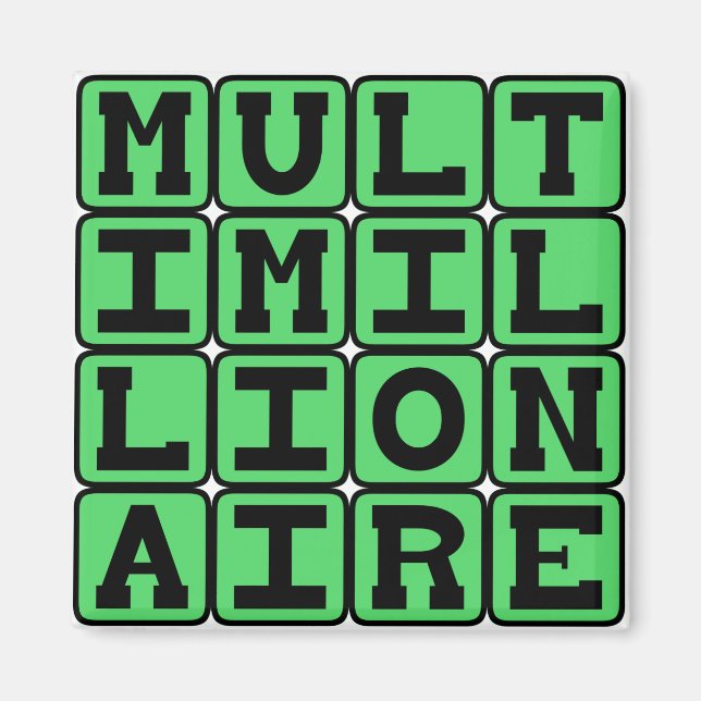Multimiljonär,  rikedomen magnet (Framsidan)