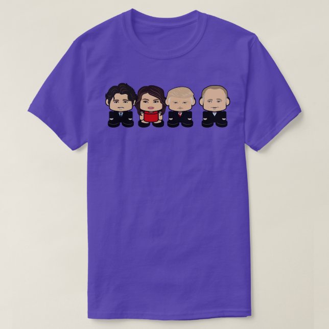 Multinational Side Öga POLITICOBOT Leksak Robot T Shirt (Design framsida)