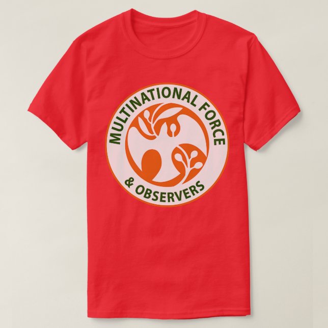 Multinationella och observatörer MFO Insignia X T Shirt (Design framsida)