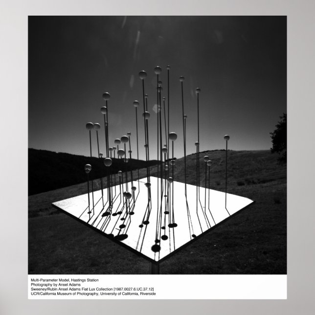 Multiparametermodell, hastings, av Ansel Adams Poster (Framsidan)