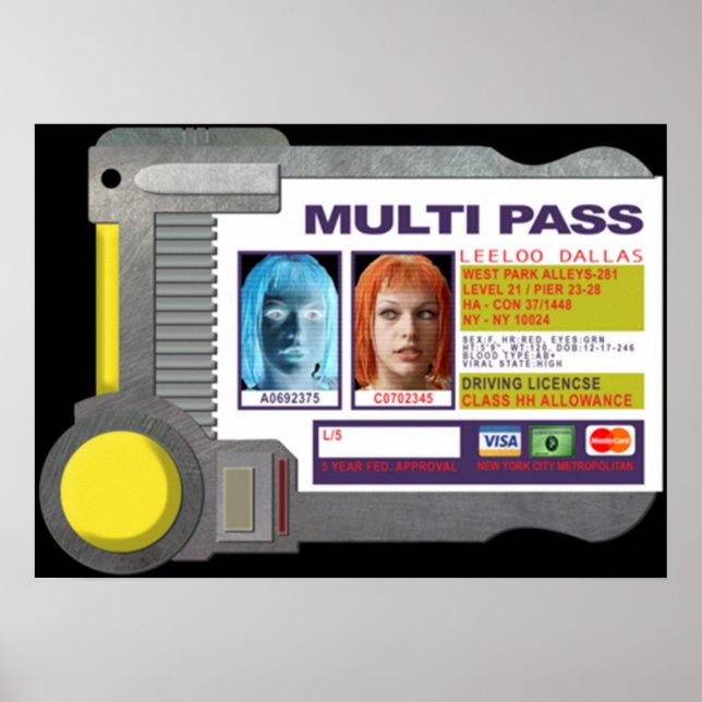 Multipass - inspirerat av femte Inslag Poster (Framsidan)