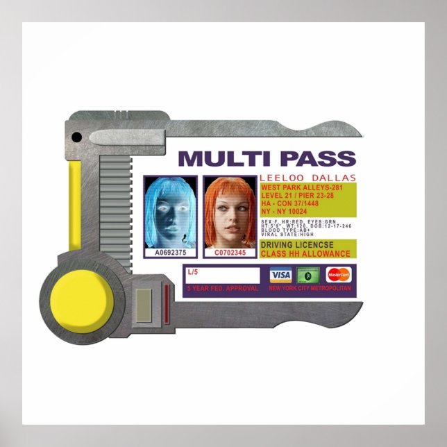 Multipass inspirerat av femte Inslag Poster (Framsidan)