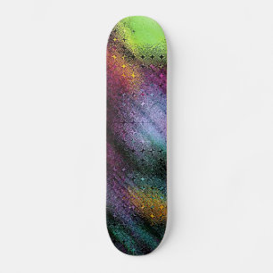 Multipel Abstrakt Psykedelisk Design Old School Skateboard Bräda 18 Cm