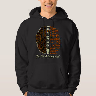 Multipel Skleros Fakta MS Medvetenhet Stöd Grap Hoodie