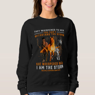 Multipel Skleros Häst Hon Viska Tillbaka Jag Är T Shirt