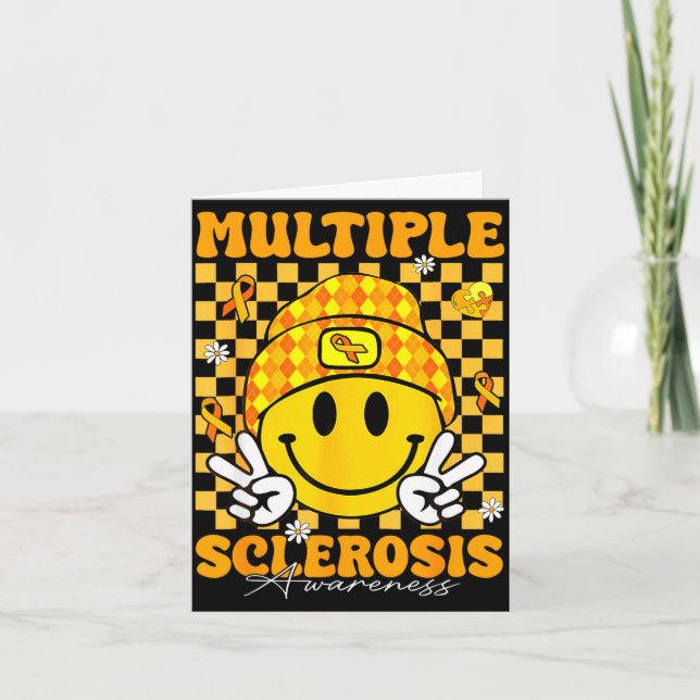 Multipel skleros medvetenhet ms medvetenhet stöd  kort (Framsida)