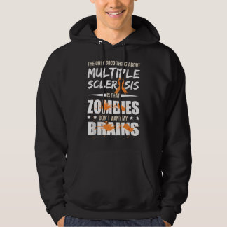 Multipel Skleros Medvetenhet MS Överlevande Zombie Hoodie