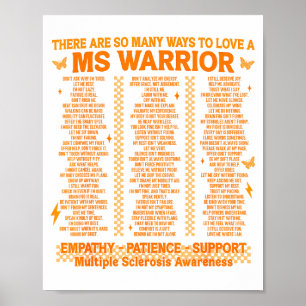 Multipel Skleros Medvetenhet Sätt Att Älska En Ms  Poster