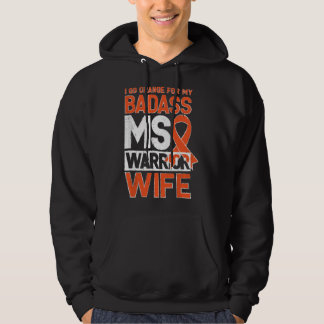 Multipel Skleros MS Medvetenhet Badass Warrior Hus Hoodie