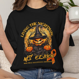 Multipel Skleros, sked-godsaker orange band gåva, T Shirt