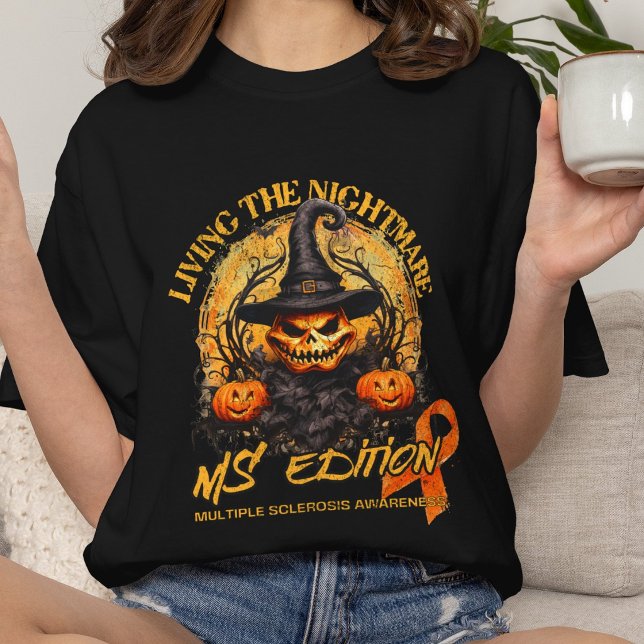 Multipel Skleros, sked-godsaker orange band gåva, T Shirt (Skapare uppladdad)