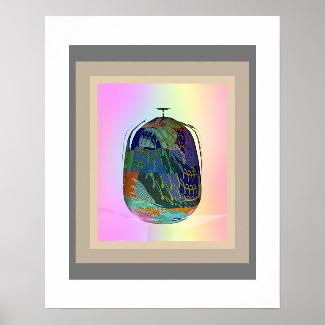 Multipelt Färg-Burk Poster + indrag Mat (Framsidan)